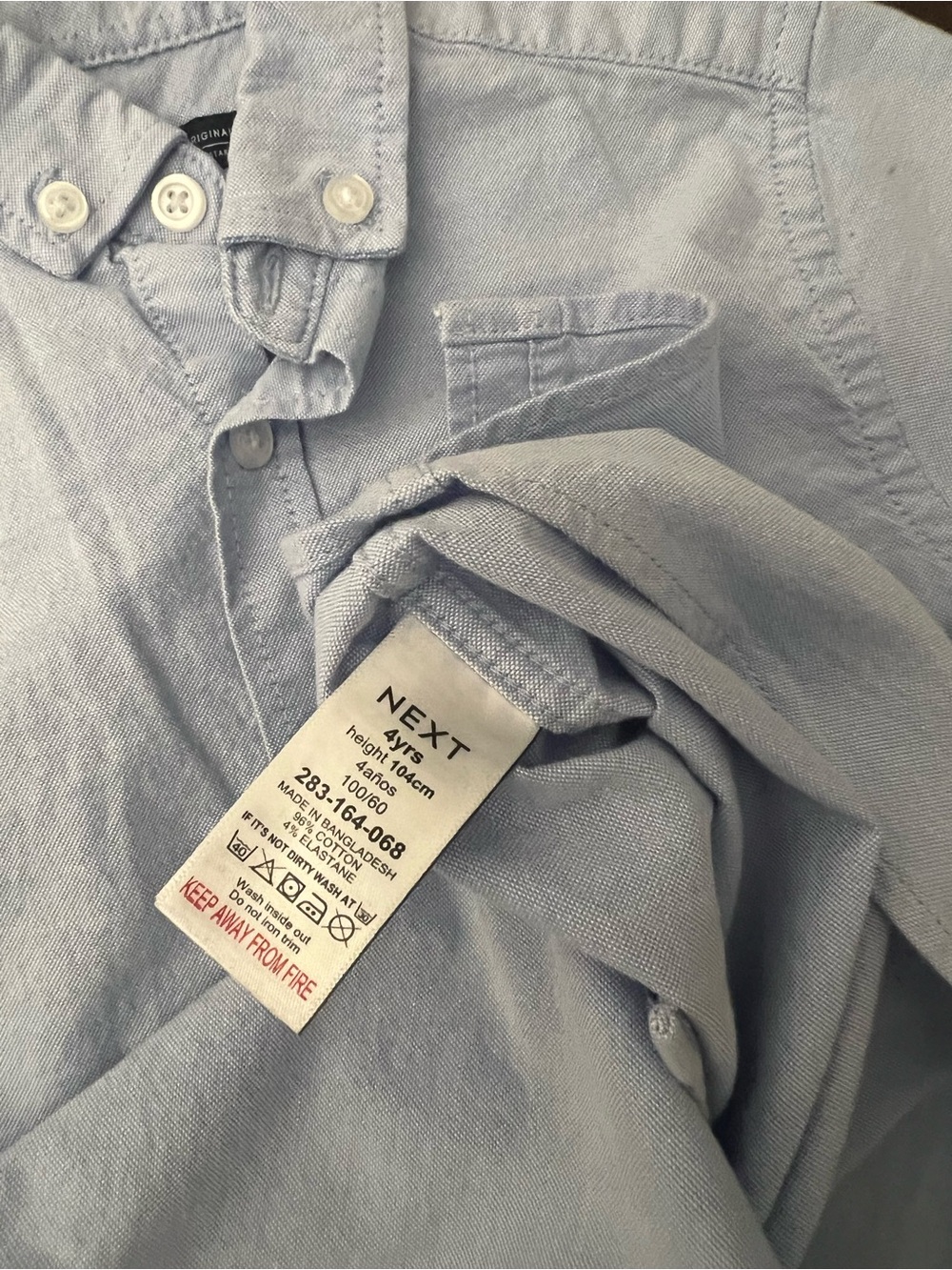 Bundle of 6 Boys Button-Down Shirt Sizes 3-6 - Picture 5 of 13